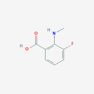 molecular formula C8H8FNO2 B2429523 3-氟-2-(甲基氨基)苯甲酸 CAS No. 1250921-20-0