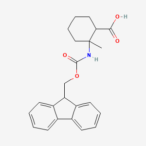 molecular formula C23H25NO4 B2429534 2-(9H-芴-9-基甲氧羰氨基)-2-甲基环己烷-1-羧酸 CAS No. 1823809-07-9