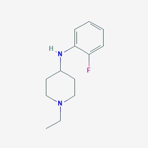 molecular formula C13H19FN2 B2429547 1-ethyl-N-(2-fluorophenyl)piperidin-4-amine CAS No. 416868-42-3