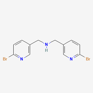 molecular formula C12H11Br2N3 B2429553 Bis((6-bromopyridin-3-yl)methyl)amine CAS No. 2061979-42-6