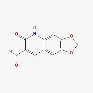 6-Oxo-5,6-dihydro[1,3]dioxolo[4,5-g]quinoline-7-carbaldehyde