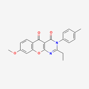 2-ethyl-8-methoxy-3-(p-tolyl)-3H-chromeno[2,3-d]pyrimidine-4,5-dione