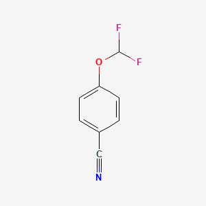 molecular formula C8H5F2NO B2429642 4-(Difluoromethoxy)benzonitrile CAS No. 55805-10-2; 90446-25-6