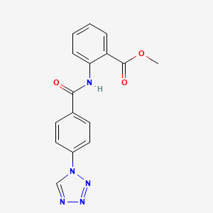 methyl 2-(4-(1H-tetrazol-1-yl)benzamido)benzoate