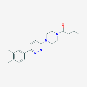 1-(4-(6-(3,4-Dimethylphenyl)pyridazin-3-yl)piperazin-1-yl)-3-methylbutan-1-one