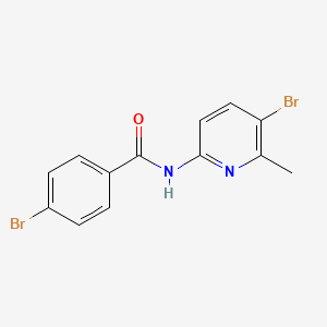4-bromo-N-(5-bromo-6-methylpyridin-2-yl)benzamide