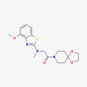 2-((4-Methoxybenzo[d]thiazol-2-yl)(methyl)amino)-1-(1,4-dioxa-8-azaspiro[4.5]decan-8-yl)ethanone