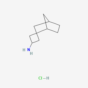 Spiro[bicyclo[2.2.1]heptane-2,3'-cyclobutane]-1'-amine;hydrochloride