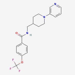 N-((1-(pyridin-3-yl)piperidin-4-yl)methyl)-4-(trifluoromethoxy)benzamide