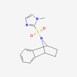 9-((1-methyl-1H-imidazol-2-yl)sulfonyl)-1,2,3,4-tetrahydro-1,4-epiminonaphthalene