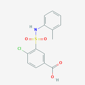 4-chloro-3-[(2-methylphenyl)sulfamoyl]benzoic Acid