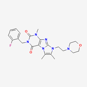 3-(2-fluorobenzyl)-1,6,7-trimethyl-8-(2-morpholinoethyl)-1H-imidazo[2,1-f]purine-2,4(3H,8H)-dione