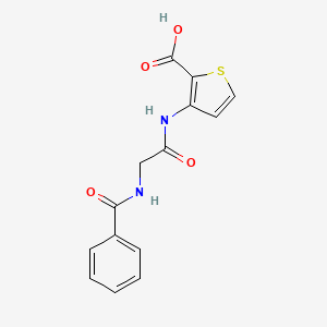 3-{[2-(Benzoylamino)acetyl]amino}-2-thiophenecarboxylic acid