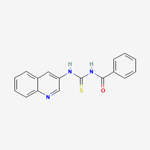 molecular formula C17H13N3OS B2429741 N-苯甲酰-N'-(3-喹啉基)硫脲 CAS No. 30162-38-0