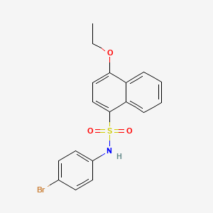 molecular formula C18H16BrNO3S B2429748 N-(4-bromophenyl)-4-ethoxynaphthalene-1-sulfonamide CAS No. 2248959-47-7