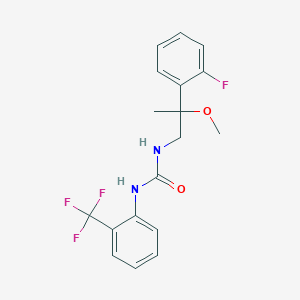 B2429750 1-(2-(2-Fluorophenyl)-2-methoxypropyl)-3-(2-(trifluoromethyl)phenyl)urea CAS No. 1797881-57-2