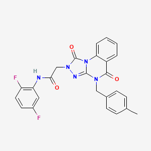 N-(2,5-difluorophenyl)-2-(4-(4-methylbenzyl)-1,5-dioxo-4,5-dihydro-[1,2,4]triazolo[4,3-a]quinazolin-2(1H)-yl)acetamide