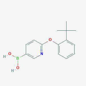 molecular formula C15H18BNO3 B2429784 6-(2-叔丁基苯氧基)吡啶-3-硼酸 CAS No. 2096333-60-5