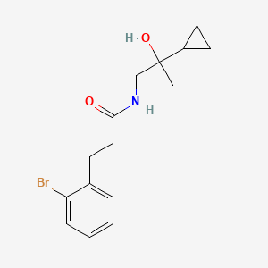 molecular formula C15H20BrNO2 B2429788 3-(2-bromophenyl)-N-(2-cyclopropyl-2-hydroxypropyl)propanamide CAS No. 1795442-85-1