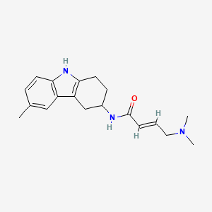 (E)-4-(Dimethylamino)-N-(6-methyl-2,3,4,9-tetrahydro-1H-carbazol-3-yl)but-2-enamide