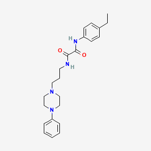 molecular formula C23H30N4O2 B2429812 N1-(4-ethylphenyl)-N2-(3-(4-phenylpiperazin-1-yl)propyl)oxalamide CAS No. 1049509-23-0