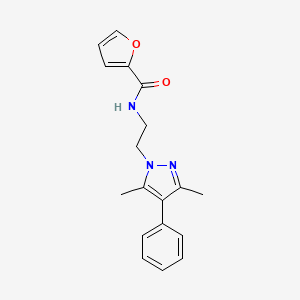 N-(2-(3,5-dimethyl-4-phenyl-1H-pyrazol-1-yl)ethyl)furan-2-carboxamide