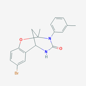 8-bromo-2-methyl-3-(m-tolyl)-5,6-dihydro-2H-2,6-methanobenzo[g][1,3,5]oxadiazocin-4(3H)-one
