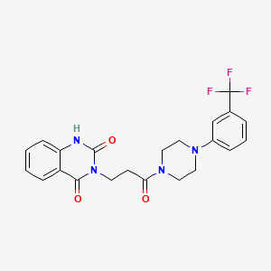 3-(3-oxo-3-{4-[3-(trifluoromethyl)phenyl]piperazin-1-yl}propyl)quinazoline-2,4(1H,3H)-dione