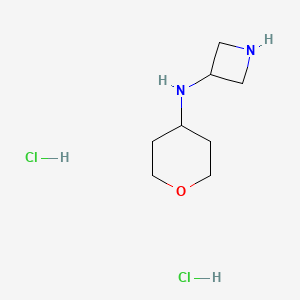 molecular formula C8H18Cl2N2O B2429850 N-(氧杂环-4-基)氮杂环-3-胺二盐酸盐 CAS No. 2126159-68-8