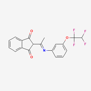 2-(1-{[3-(1,1,2,2-tetrafluoroethoxy)phenyl]imino}ethyl)-2,3-dihydro-1H-indene-1,3-dione