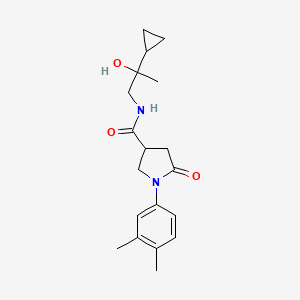 N-(2-cyclopropyl-2-hydroxypropyl)-1-(3,4-dimethylphenyl)-5-oxopyrrolidine-3-carboxamide