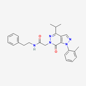 2-(4-isopropyl-7-oxo-1-(o-tolyl)-1H-pyrazolo[3,4-d]pyridazin-6(7H)-yl)-N-phenethylacetamide