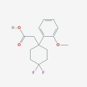 2-[4,4-Difluoro-1-(2-methoxyphenyl)cyclohexyl]acetic acid