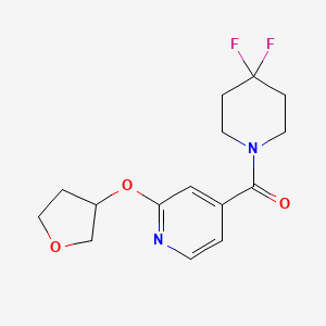 (4,4-Difluoropiperidin-1-yl)(2-((tetrahydrofuran-3-yl)oxy)pyridin-4-yl)methanone