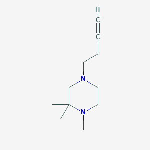 4-But-3-ynyl-1,2,2-trimethylpiperazine