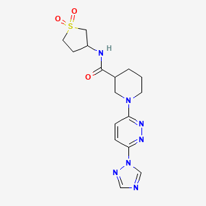 1-(6-(1H-1,2,4-triazol-1-yl)pyridazin-3-yl)-N-(1,1-dioxidotetrahydrothiophen-3-yl)piperidine-3-carboxamide