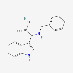 (benzylamino)(1H-indol-3-yl)acetic acid