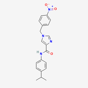 molecular formula C20H20N4O3 B2429893 N-(4-isopropylphenyl)-1-(4-nitrobenzyl)-1H-imidazole-4-carboxamide CAS No. 2034603-09-1