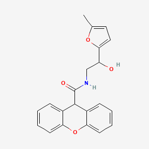 molecular formula C21H19NO4 B2429924 N-(2-hydroxy-2-(5-methylfuran-2-yl)ethyl)-9H-xanthene-9-carboxamide CAS No. 1226457-92-6