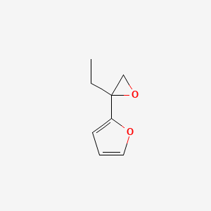 molecular formula C8H10O2 B2429929 2-(2-Ethyloxiran-2-yl)furan CAS No. 2248272-39-9