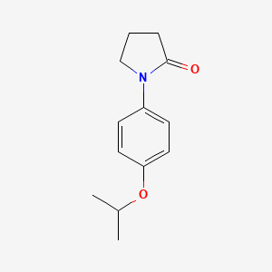 molecular formula C13H17NO2 B2429945 1-(4-异丙氧基苯基)吡咯烷-2-酮 CAS No. 1226146-02-6