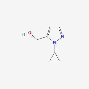 molecular formula C7H10N2O B2429951 (2-环丙基吡唑-3-基)甲醇 CAS No. 1518501-48-8