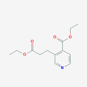 molecular formula C13H17NO4 B2429954 3-(2-Ethoxycarbonylethyl)isonicotinic acid ethyl ester CAS No. 1416373-89-1