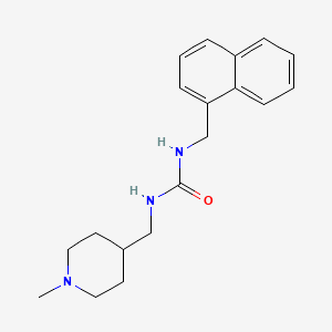 molecular formula C19H25N3O B2429964 1-((1-Methylpiperidin-4-yl)methyl)-3-(naphthalen-1-ylmethyl)urea CAS No. 1207017-44-4
