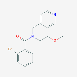 2-bromo-N-(2-methoxyethyl)-N-(pyridin-4-ylmethyl)benzamide