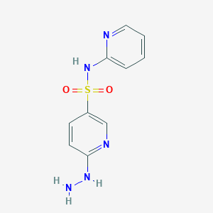 molecular formula C10H11N5O2S B2429990 6-hydrazinyl-N-(pyridin-2-yl)pyridine-3-sulfonamide CAS No. 926198-15-4