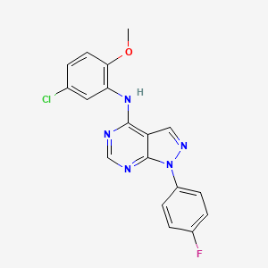 N-(5-chloro-2-methoxyphenyl)-1-(4-fluorophenyl)-1H-pyrazolo[3,4-d]pyrimidin-4-amine