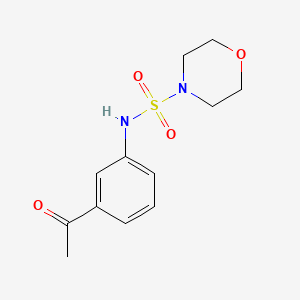 molecular formula C12H16N2O4S B2429994 N-(3-乙酰苯基)吗啉-4-磺酰胺 CAS No. 890605-59-1