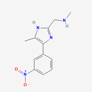 methyl({[5-methyl-4-(3-nitrophenyl)-1H-imidazol-2-yl]methyl})amine