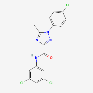 1-(4-chlorophenyl)-N-(3,5-dichlorophenyl)-5-methyl-1H-1,2,4-triazole-3-carboxamide